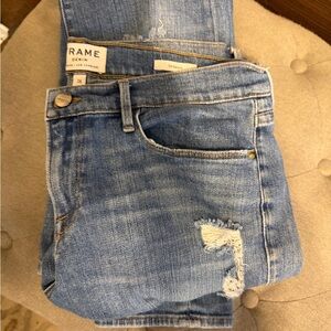 Frame Denim Light Blue Boyfriend Jeans